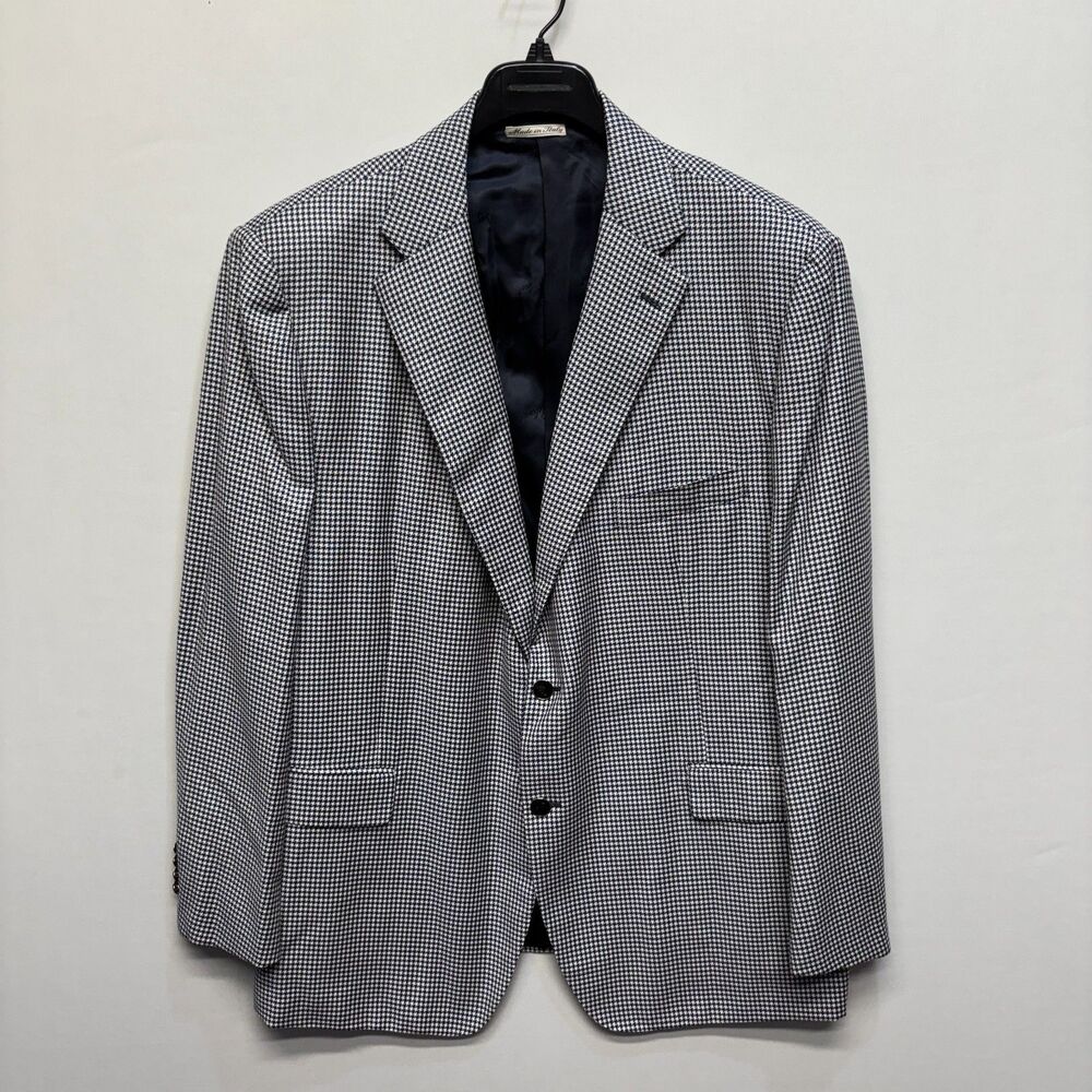 Belvest Men Blazer Jacket Sport Coat Size 54 Wool Silk Blend D099 -1